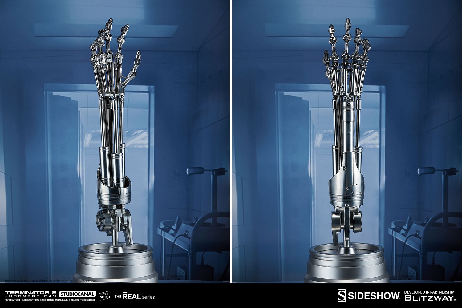 Terminator T-800 Endoskeleton Arm and Brain Chip Collectible Set  (Prototype Shown) View 9