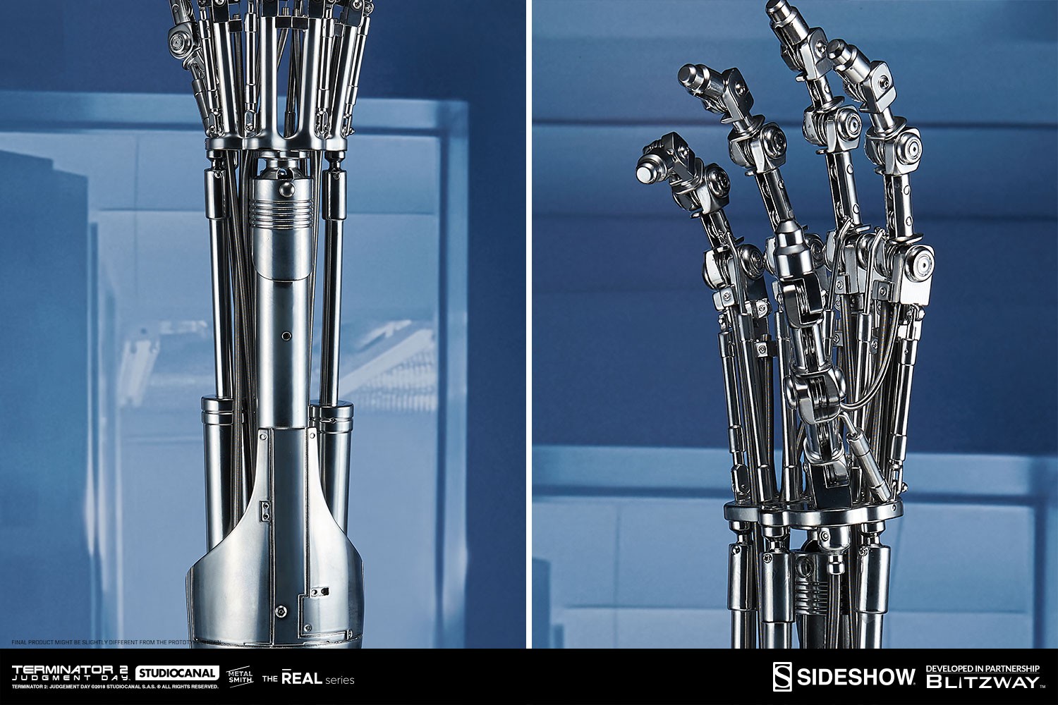 Terminator T-800 Endoskeleton Arm and Brain Chip Collectible Set  (Prototype Shown) View 12