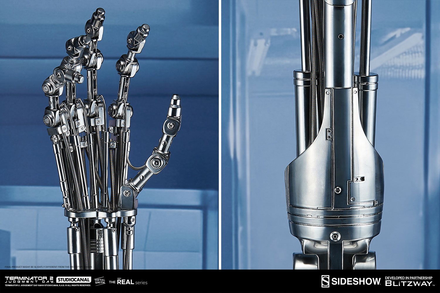 Terminator T-800 Endoskeleton Arm and Brain Chip Collectible Set  (Prototype Shown) View 13