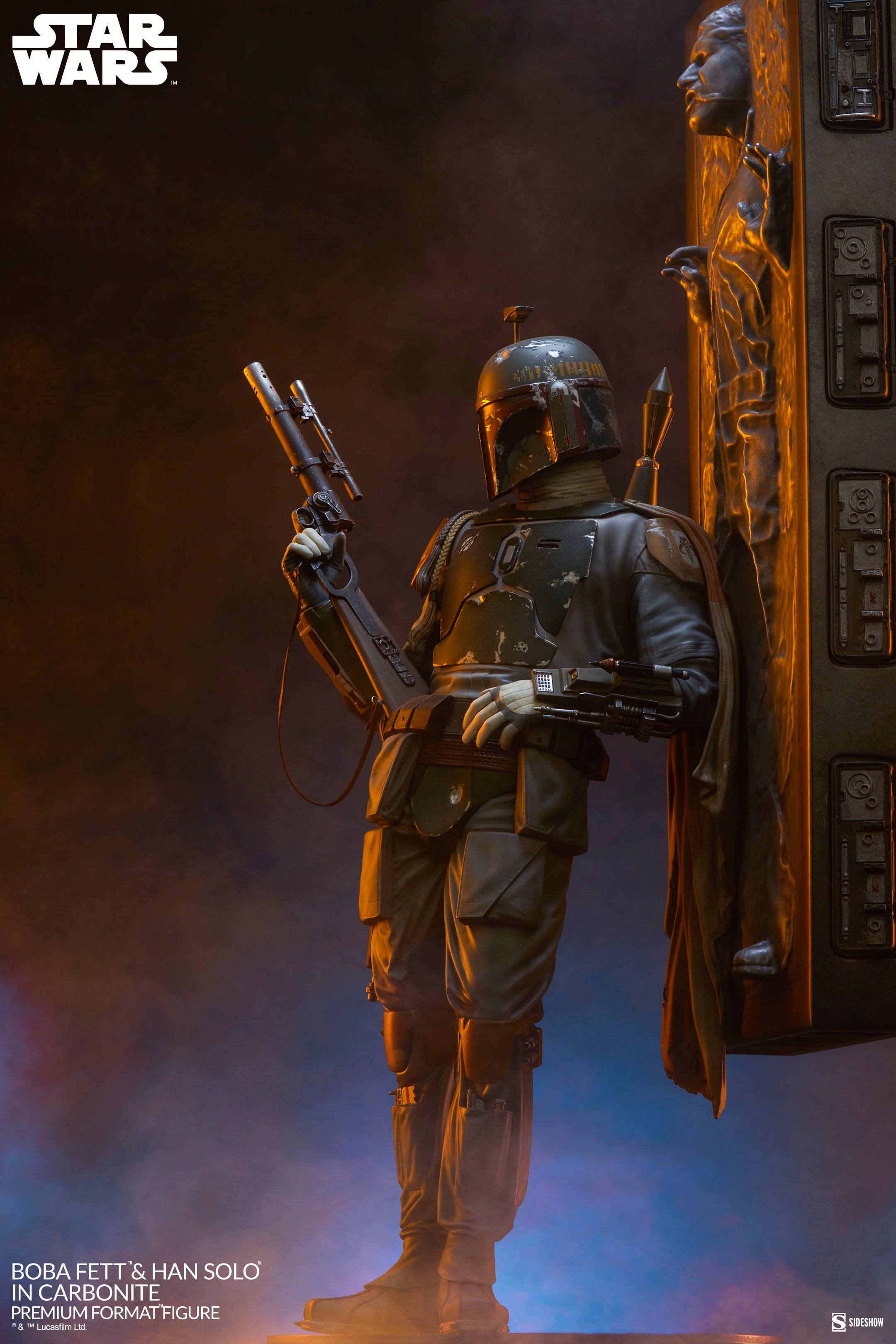 Boba Fett and Han Solo in Carbonite (Prototype Shown) View 12