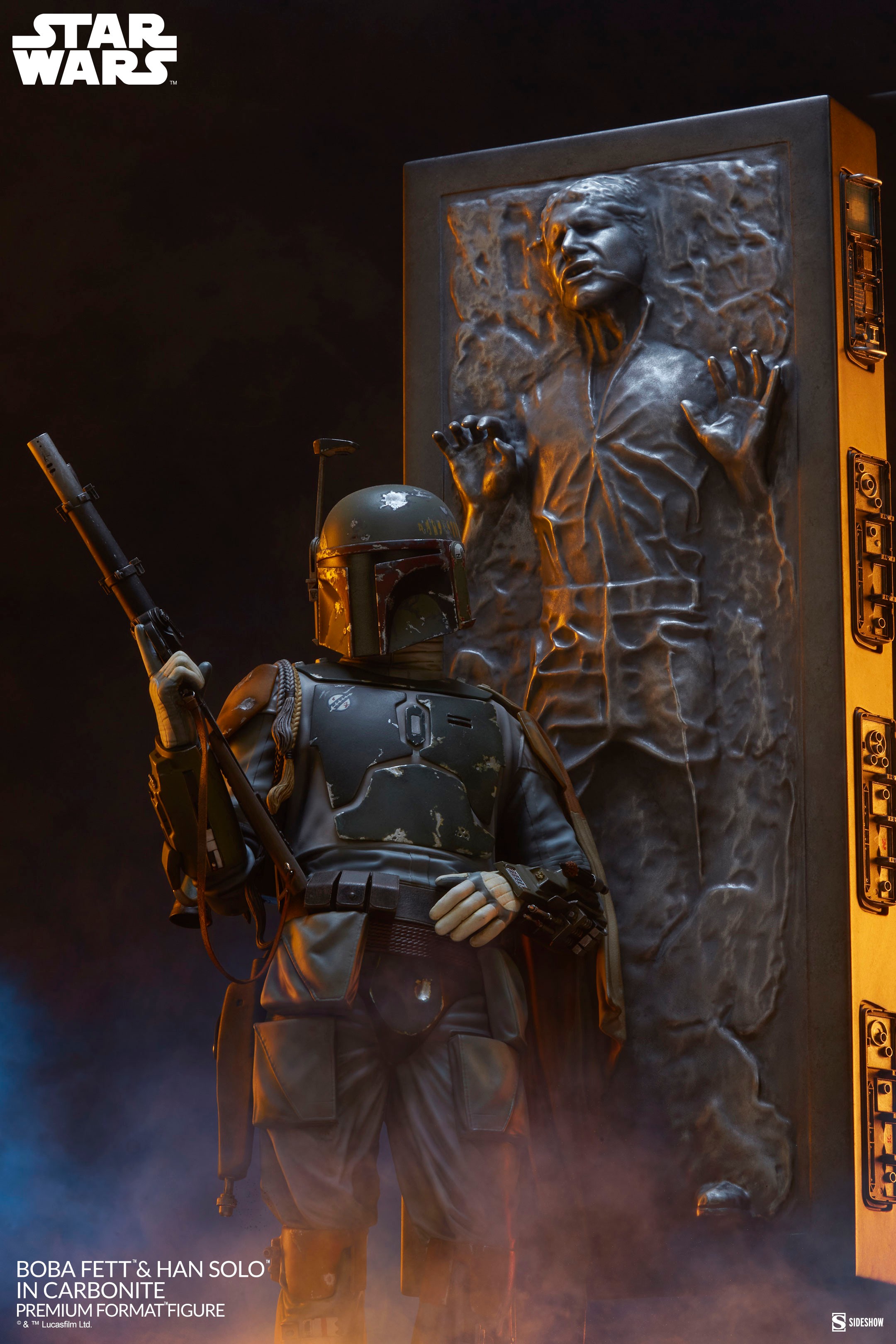 Boba Fett and Han Solo in Carbonite (Prototype Shown) View 21