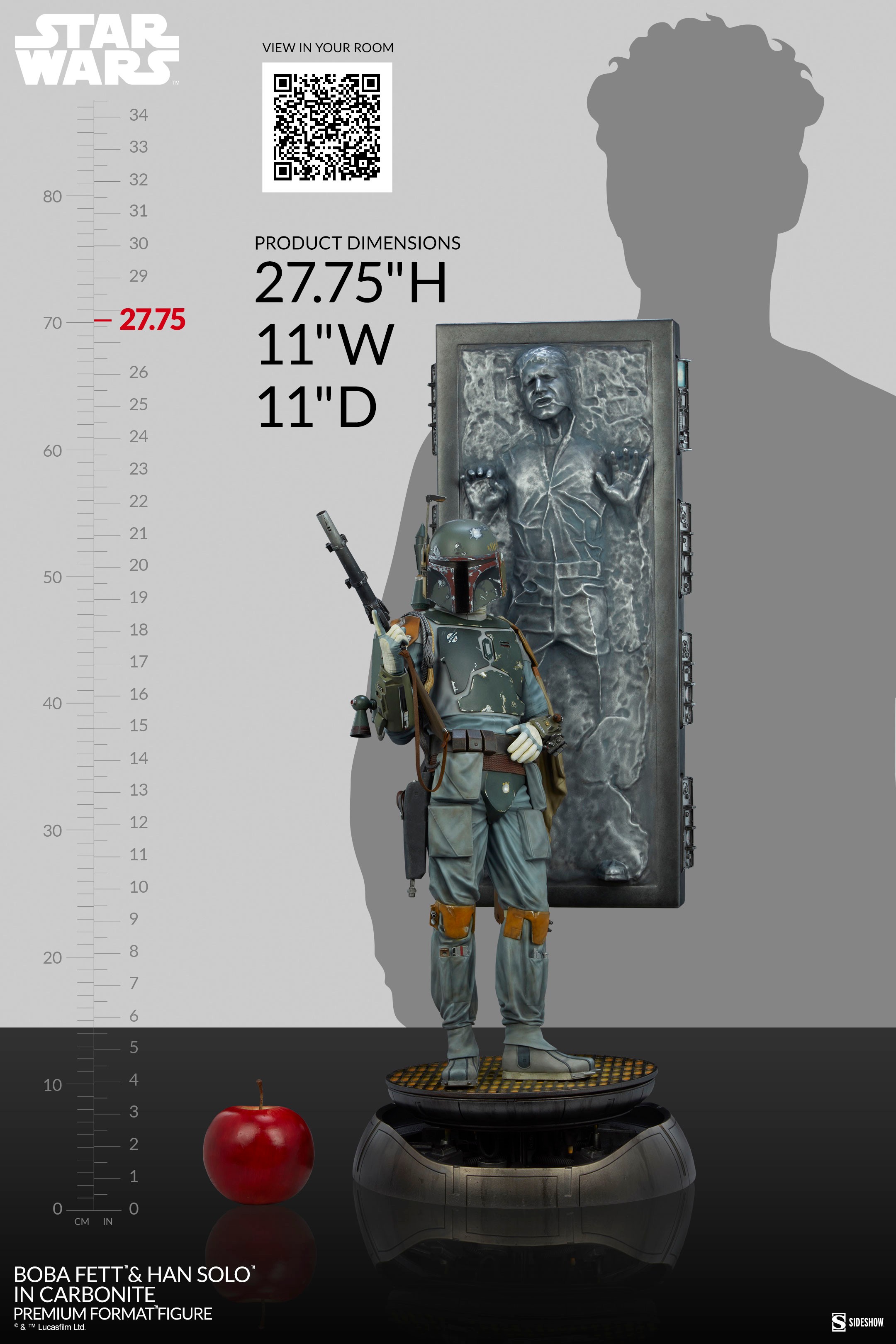 Boba Fett and Han Solo in Carbonite (Prototype Shown) View 17