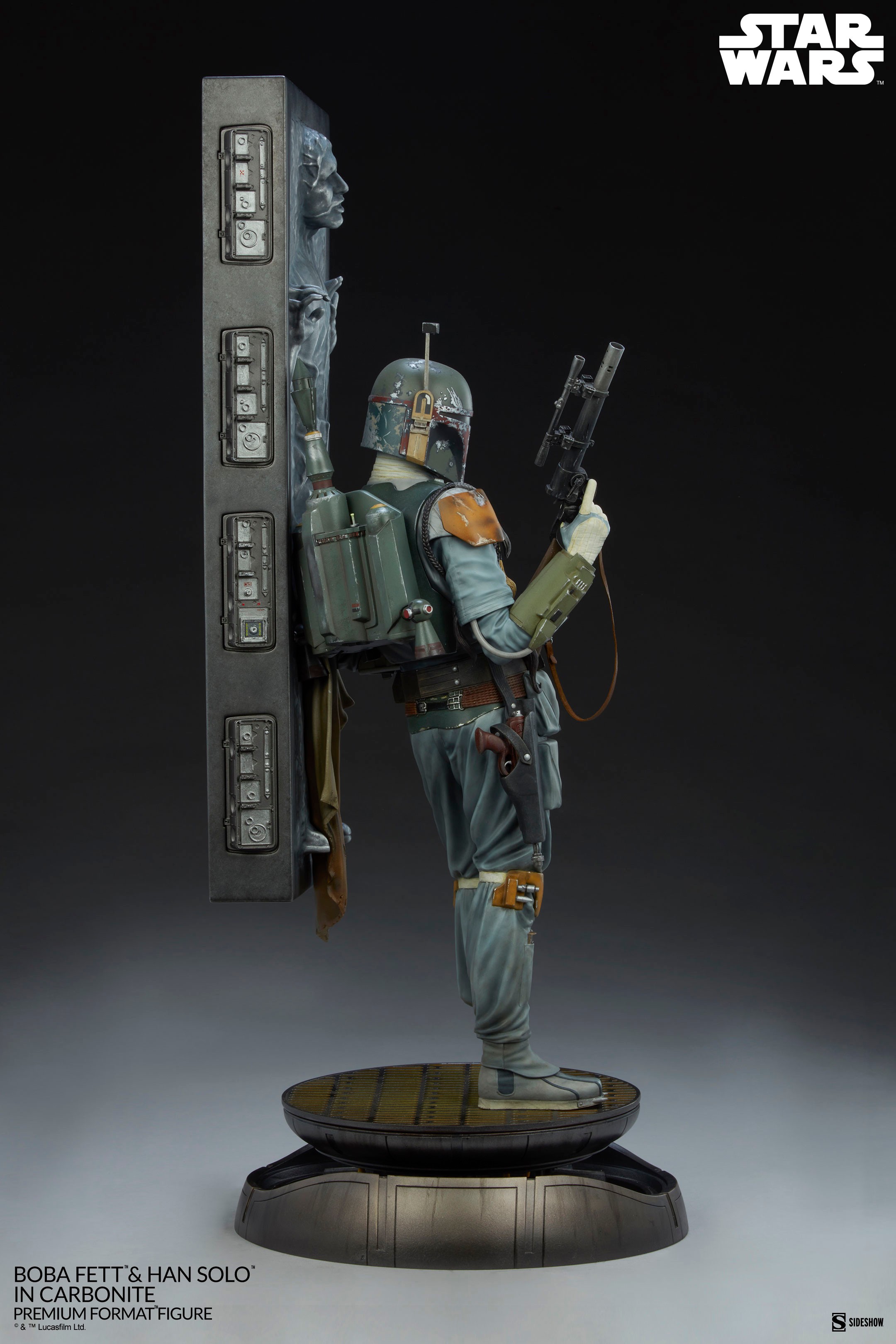 Boba Fett and Han Solo in Carbonite (Prototype Shown) View 2