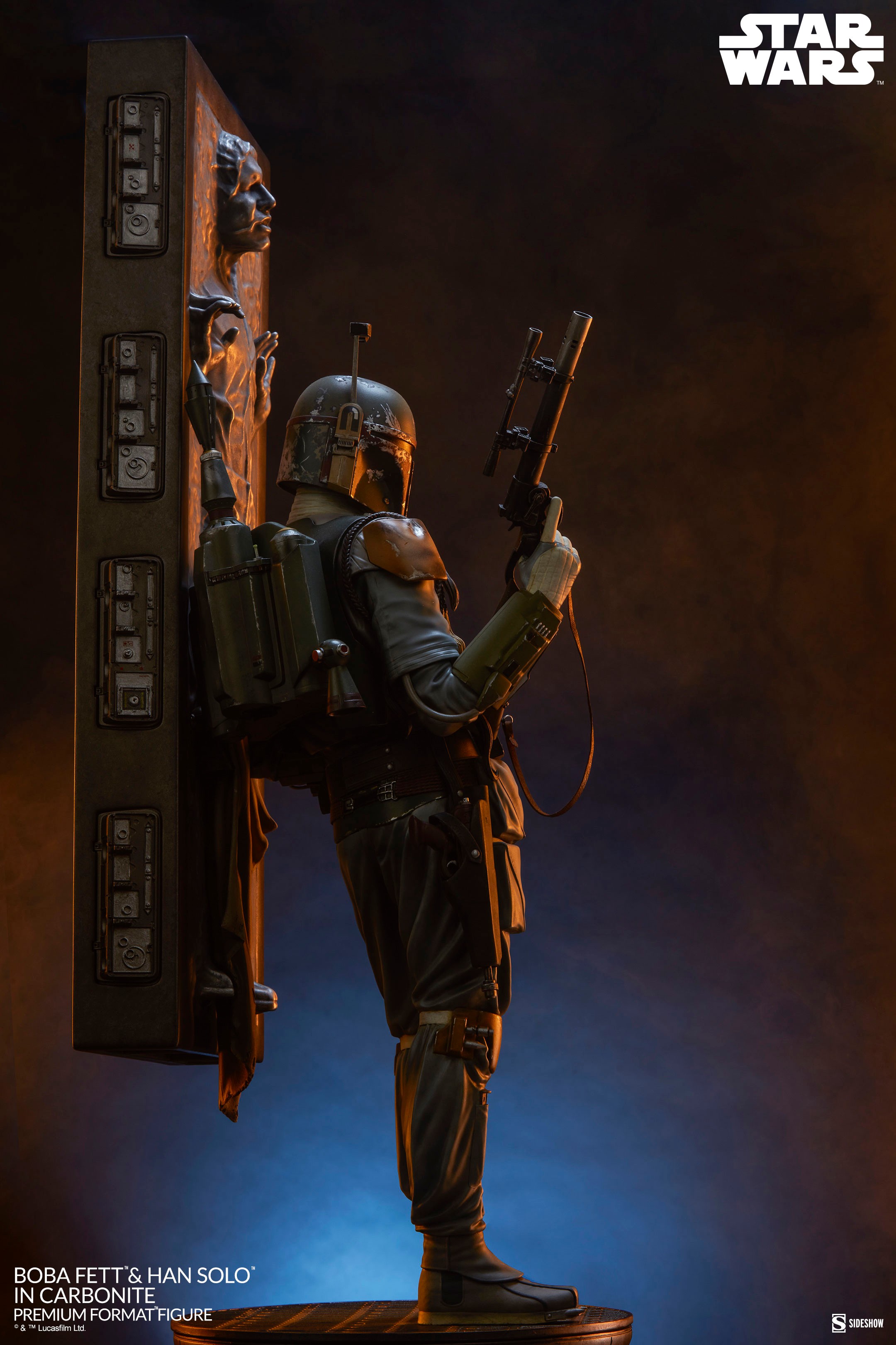 Boba Fett and Han Solo in Carbonite (Prototype Shown) View 3