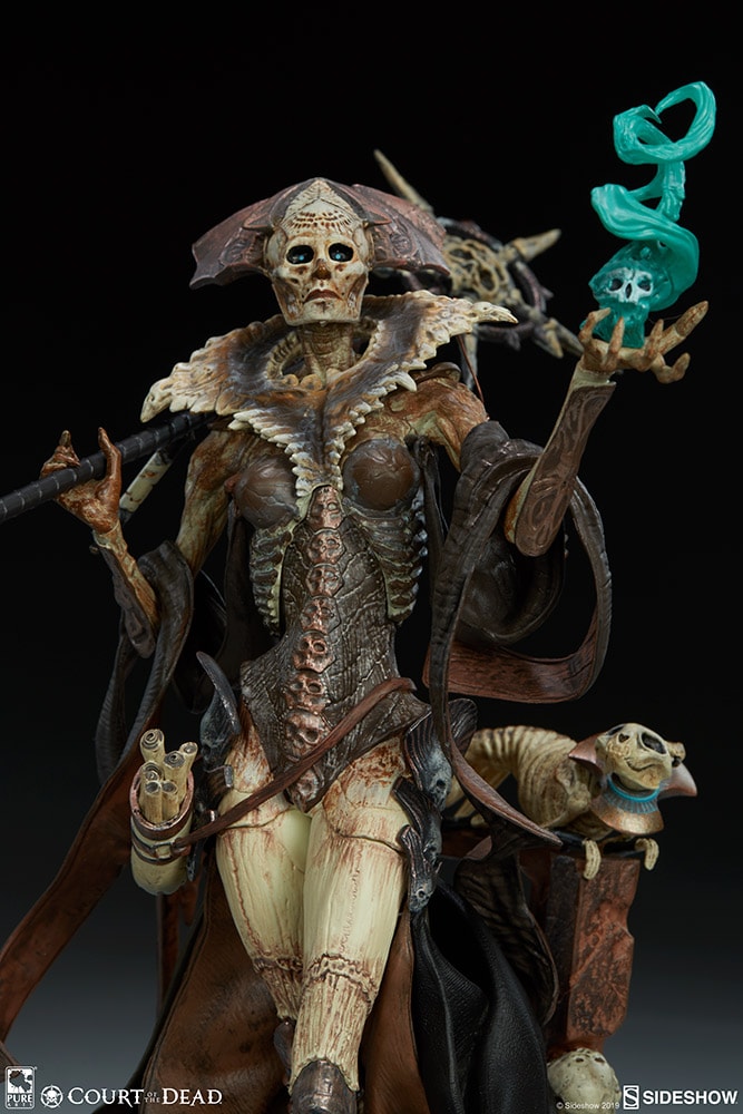 Court of the Dead Xiall - Osteomancers Vision Statuette  View 11
