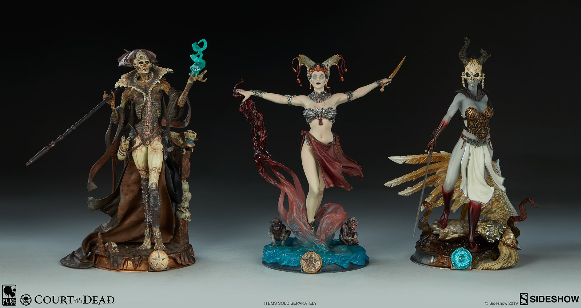 Court of the Dead Xiall - Osteomancers Vision Statuette  View 20