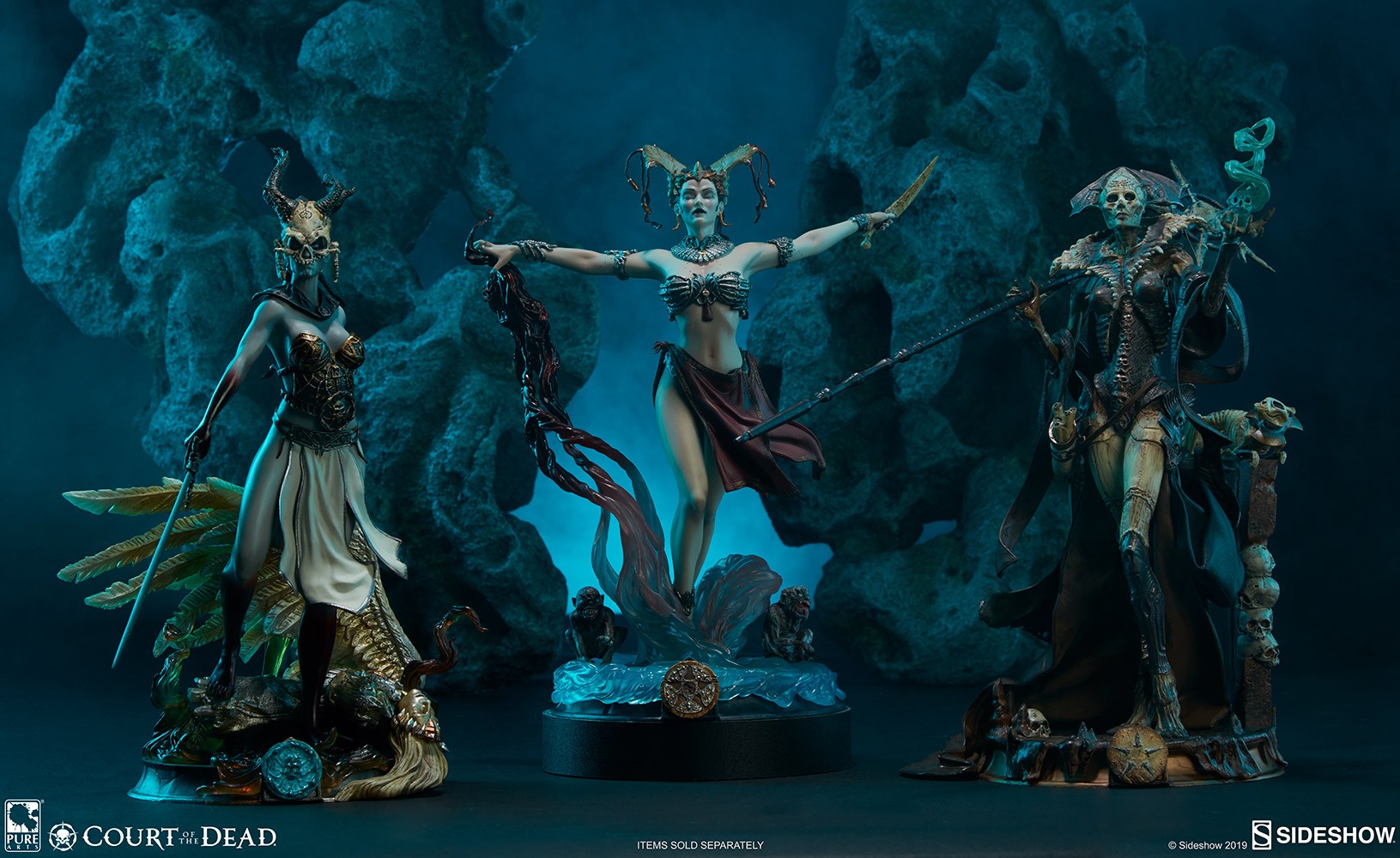Court of the Dead Xiall - Osteomancers Vision Statuette  View 24