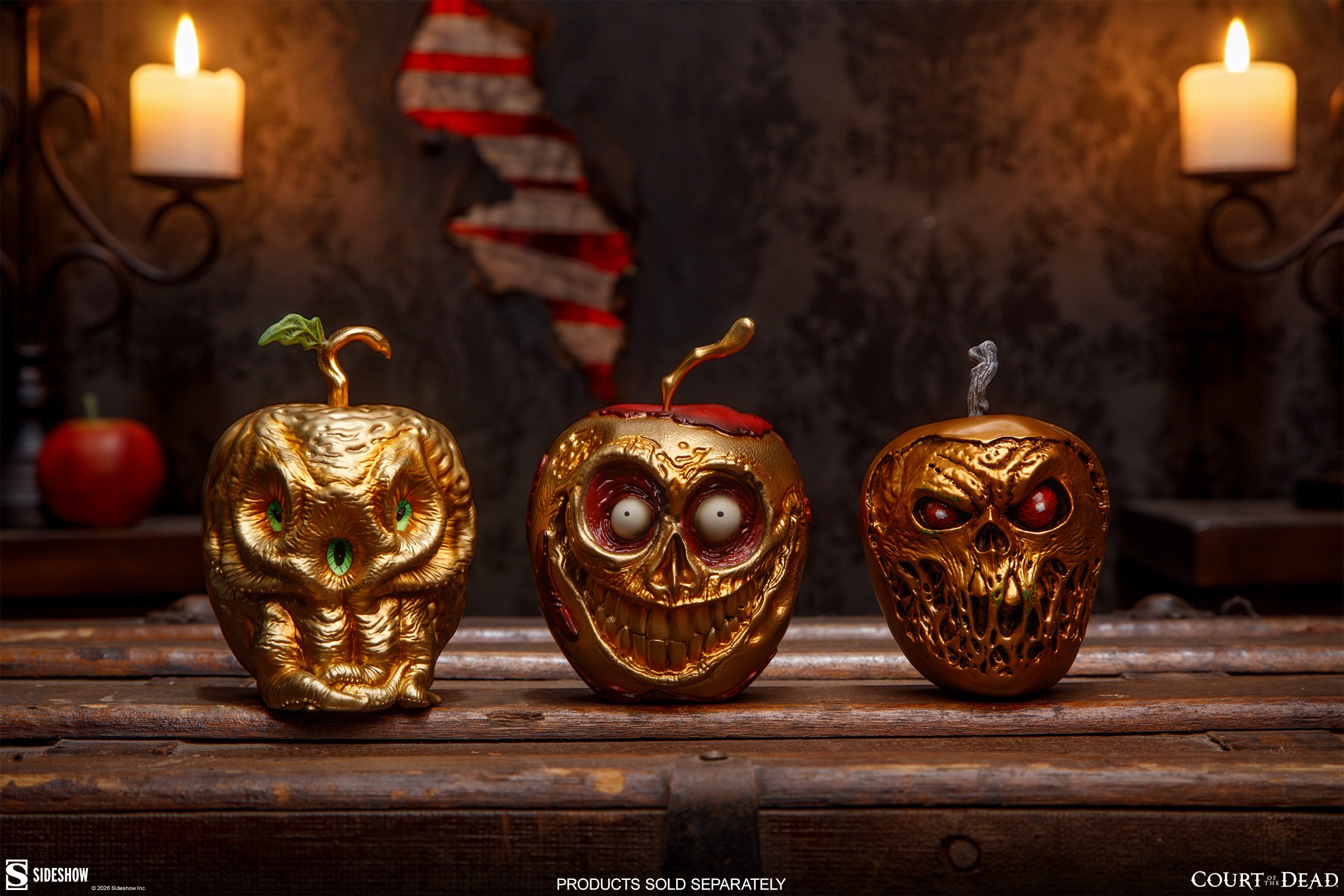 Court of the Dead Court of the Dead Skull Apple (Gold Variant) Replica  View 7