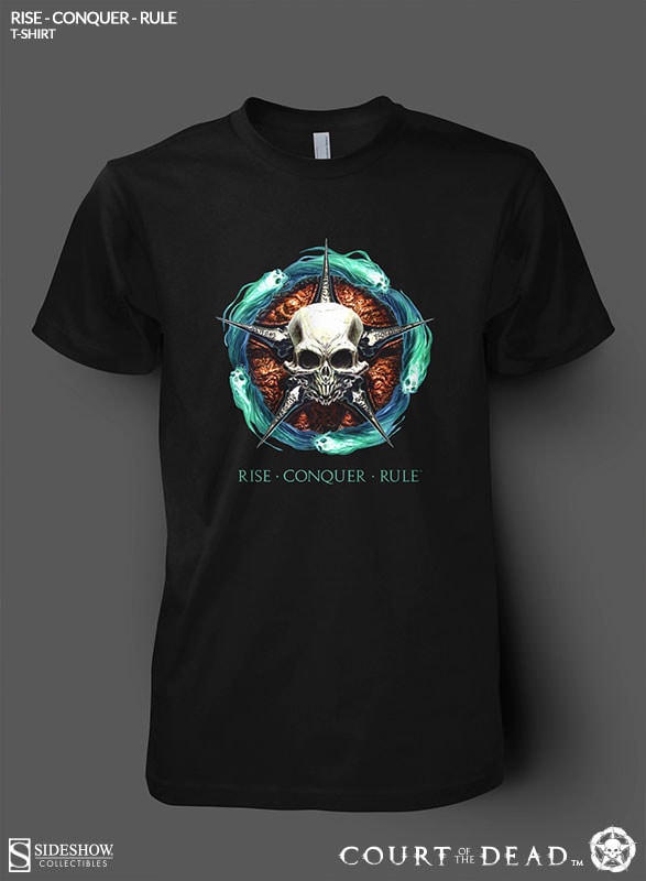 Rise Conquer Rule Process Print T-shirt