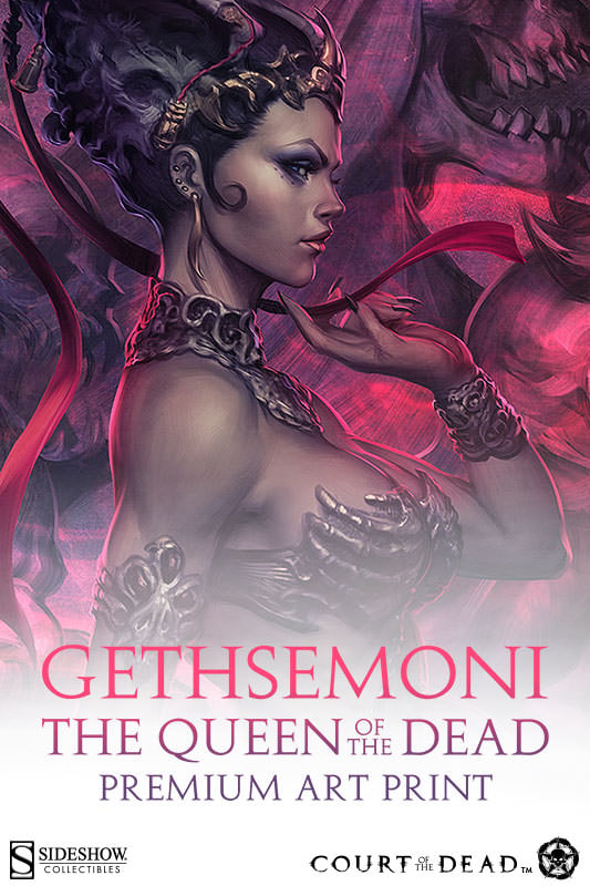 Court of the Dead Gethsemoni, The Queen of the Dead Art Print  Exclusive Edition View 2