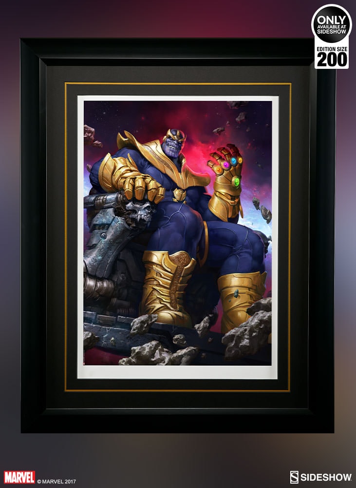 Sideshow thanos on throne exclusive hotsell