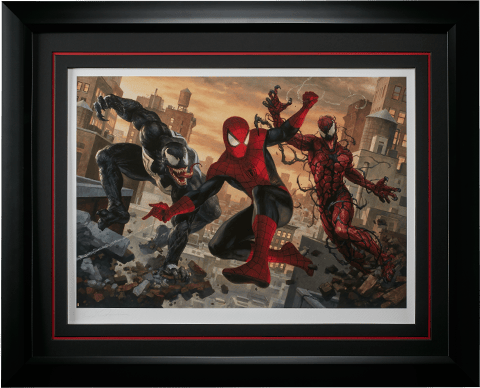 Marvel Spider-Man vs Venom and Carnage Art Print by Sideshow