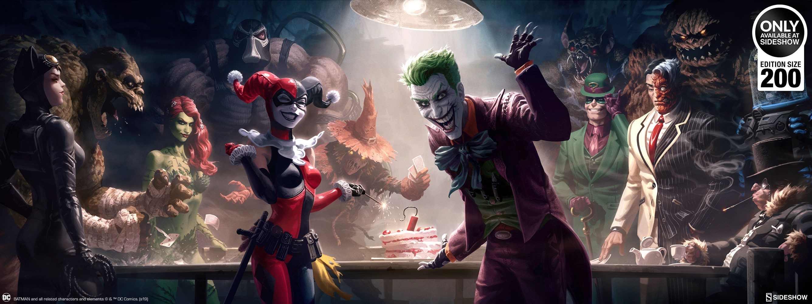 DC Comics The Rogues Gallery Fine Art Print by Sideshow | Sideshow  Collectibles