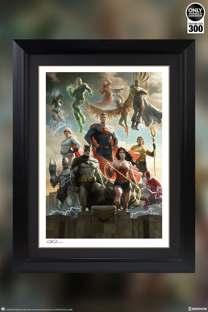 ジャスティスリーグ ポスター 【リー・ベルメホ サイン入り】 ジャスティス・リーグ』アメリカ版劇場オリジナルアドヴァンス