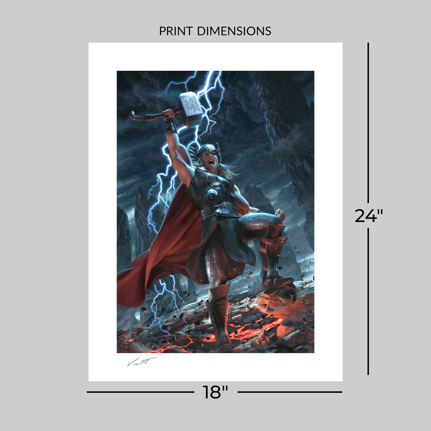 Marvel Thor: Breaker of Brimstone Art Print  View 2