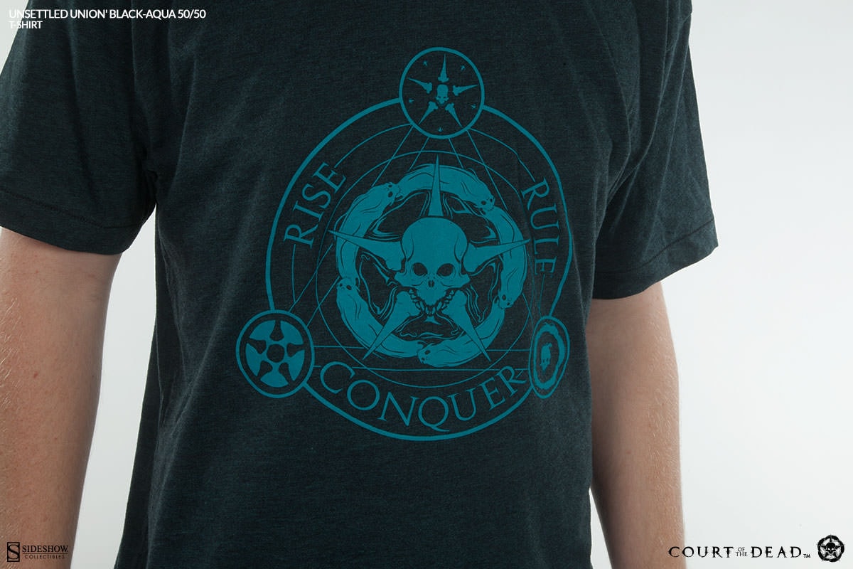 Unsettled Union Black-Aqua T-Shirt (Prototype Shown) View 2