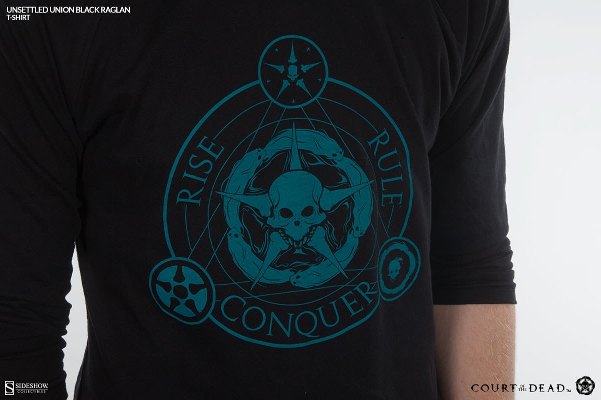 Unsettled Union Black Raglan T-Shirt- Prototype Shown
