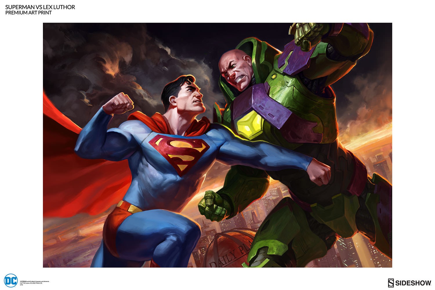 DC Comics Superman vs Lex Luthor Art Print  Exclusive Edition View 3