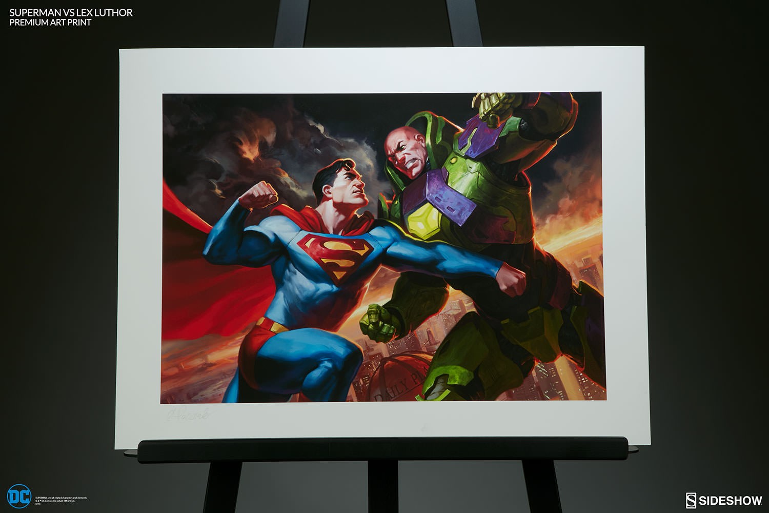 DC Comics Superman vs Lex Luthor Art Print  Exclusive Edition View 8