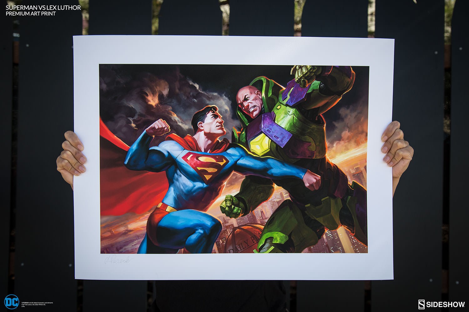 DC Comics Superman vs Lex Luthor Art Print  Exclusive Edition View 9