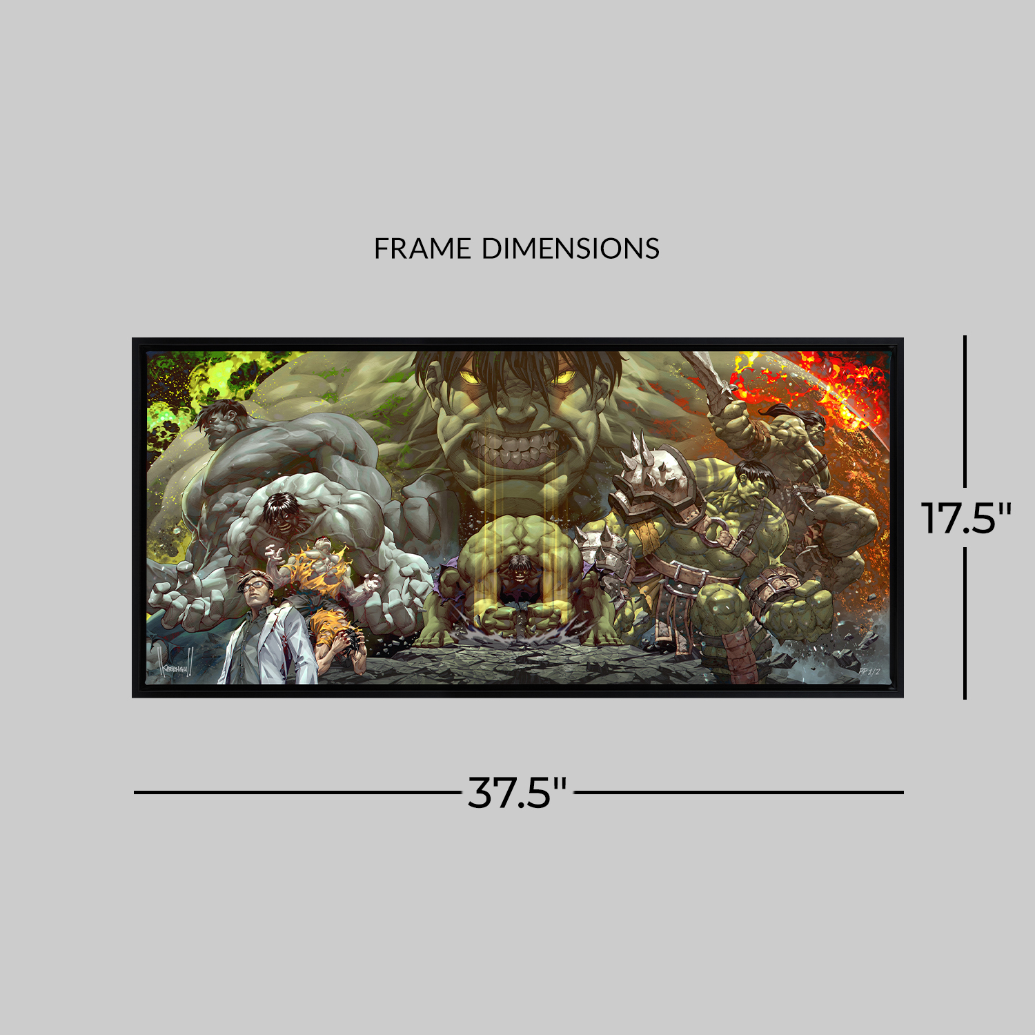 Marvel Hulk Legacy Deluxe Art Print  Exclusive Edition View 2