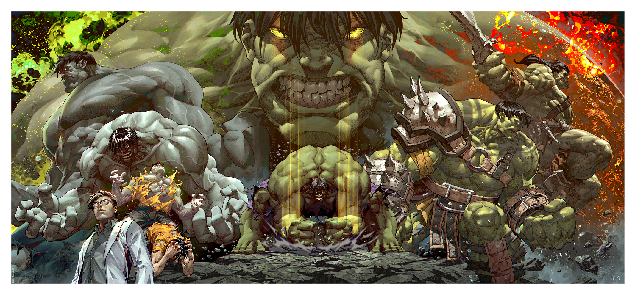 Hulk Legacy Fine Art Print by Kael Ngu | Sideshow Collectibles