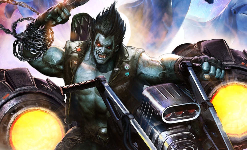 DC Comics Lobo The Last Czarnian Premium Art Print by Sidesh