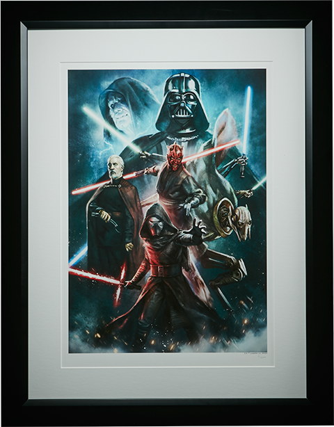 デヴィッド・ニッセンOut of Darkness +プリント,144/300 Star Wars Force of Darkness Art Print by ACME Archives