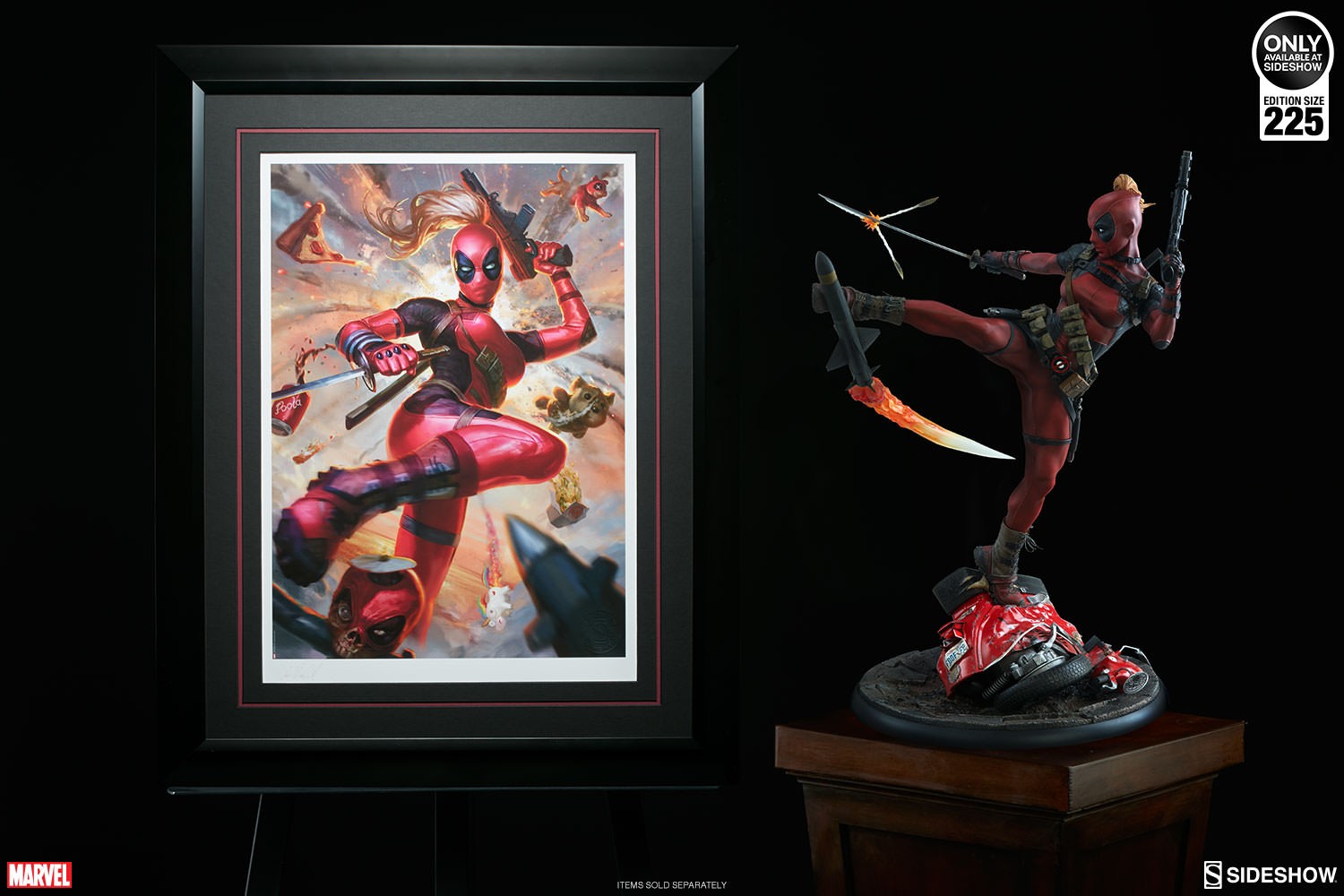 Marvel Lady Deadpool Art Print  Exclusive Edition View 4