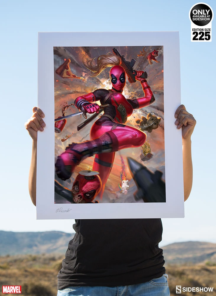 Marvel Lady Deadpool Art Print  Exclusive Edition View 10