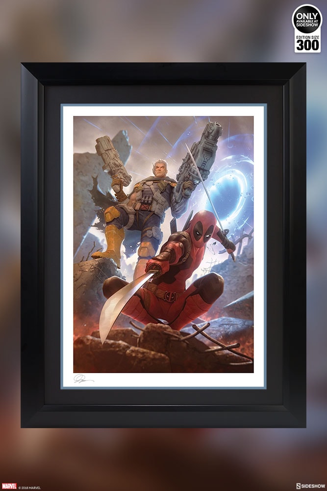 Marvel Deadpool and Cable Art Print  Exclusive Edition View 2