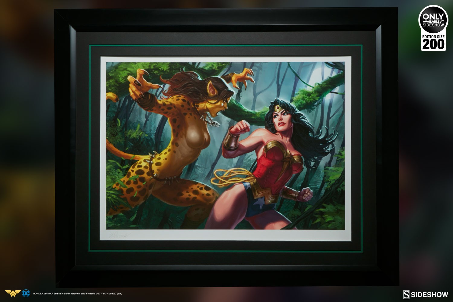 DC Comics Wonder Woman vs Cheetah Art Print  Exclusive Edition View 2