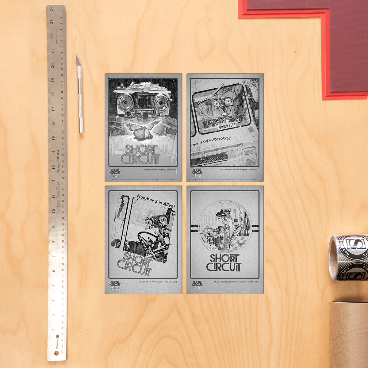 Short Circuit Short Circuit 40th Anniversary Poster & Mini Print Set (Signature Edition) Movie Poster  Exclusive Edition View 3