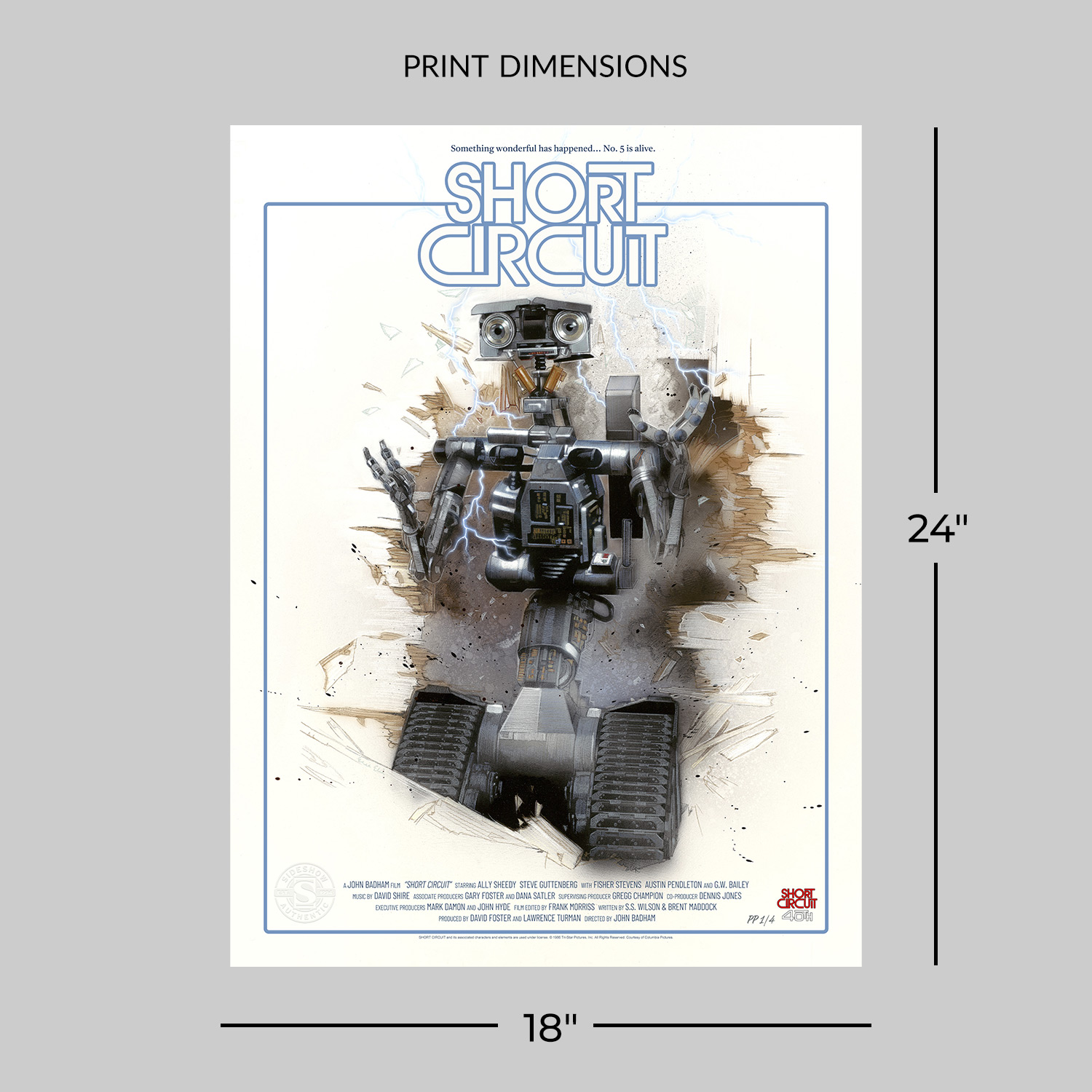 Short Circuit Short Circuit 40th Anniversary Poster & Mini Print Set (Signature Edition) Movie Poster  Exclusive Edition View 2
