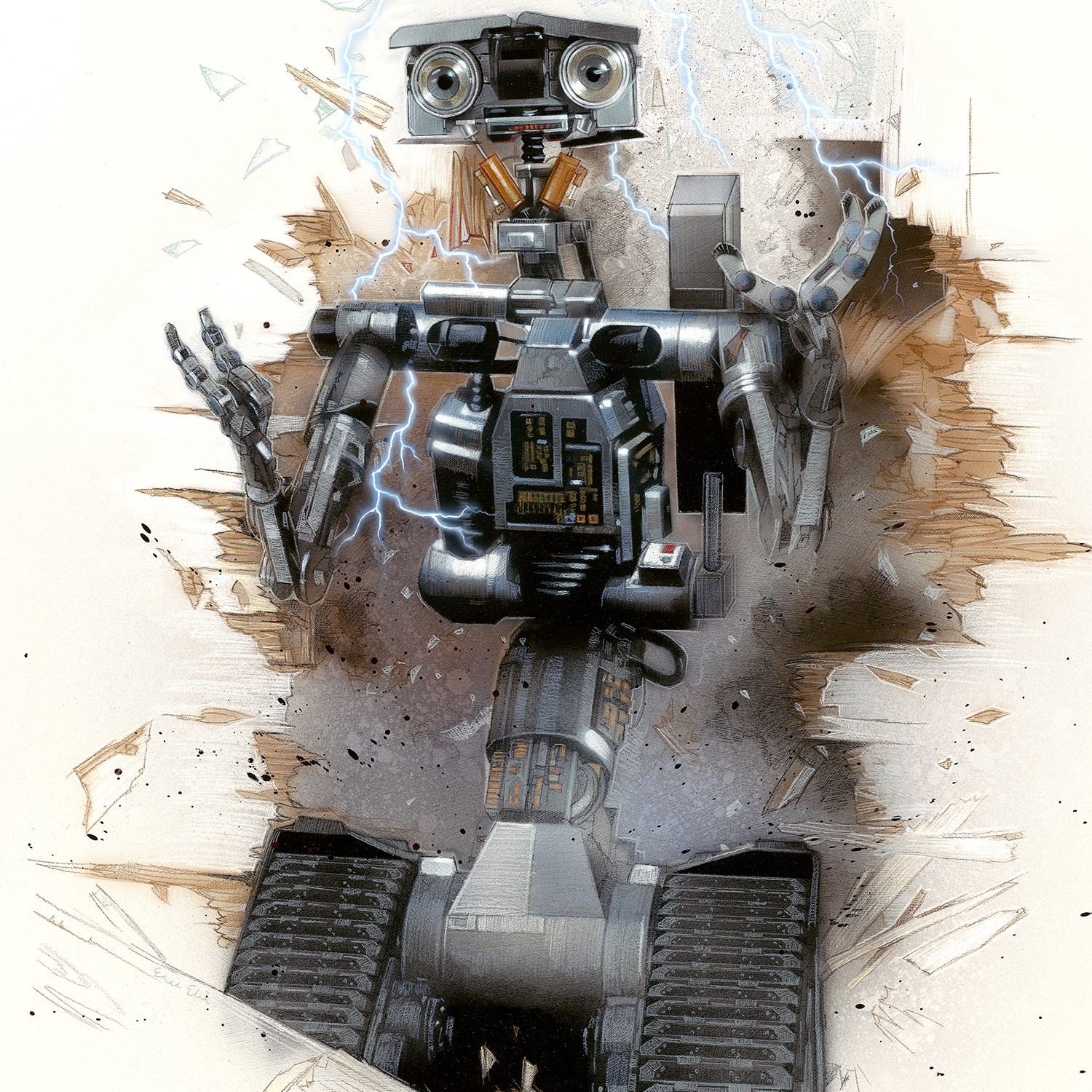 Short Circuit Short Circuit 40th Anniversary Poster & Mini Print Set Movie Poster  Exclusive Edition View 5