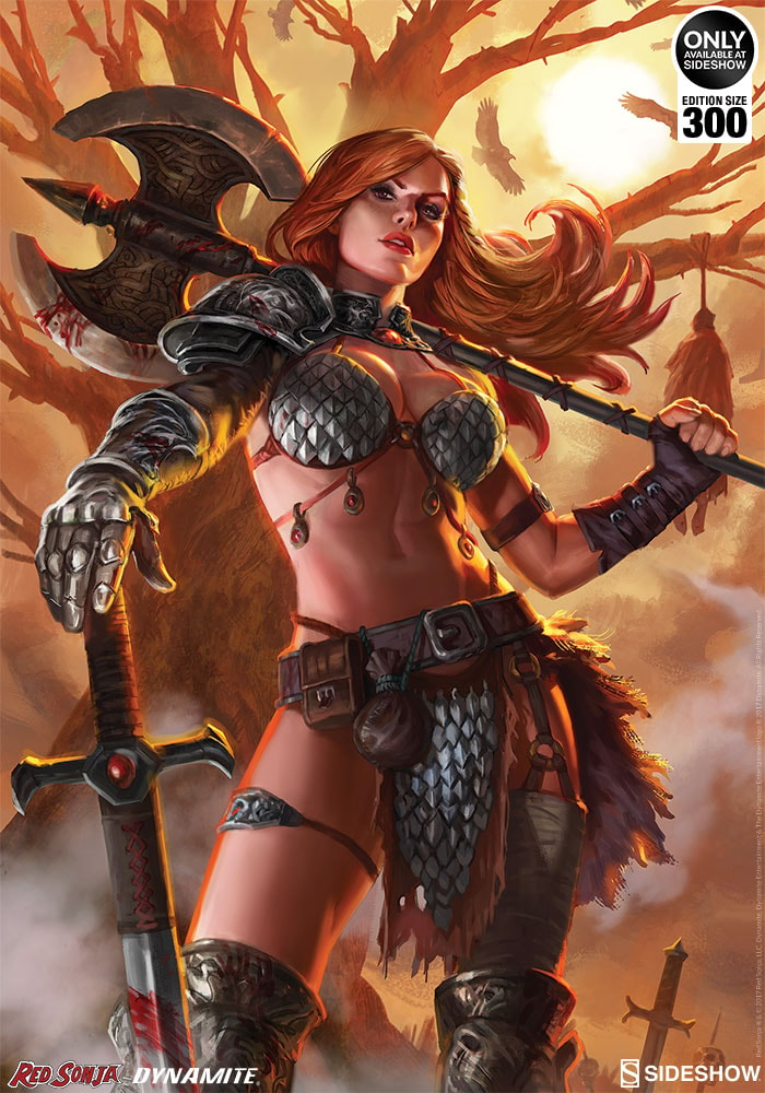 stemning Ende telt Red Sonja Red Sonja Art Print by Sideshow Collectibles | Sideshow  Collectibles