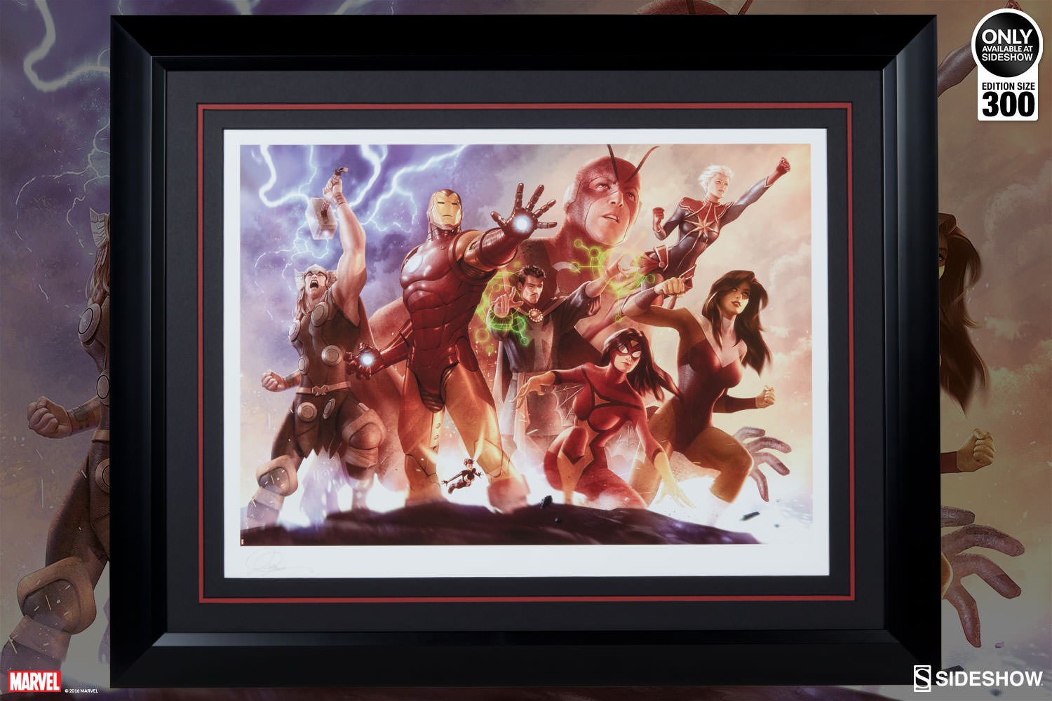Marvel Avengers Team Iron Man Art Print  Exclusive Edition View 2
