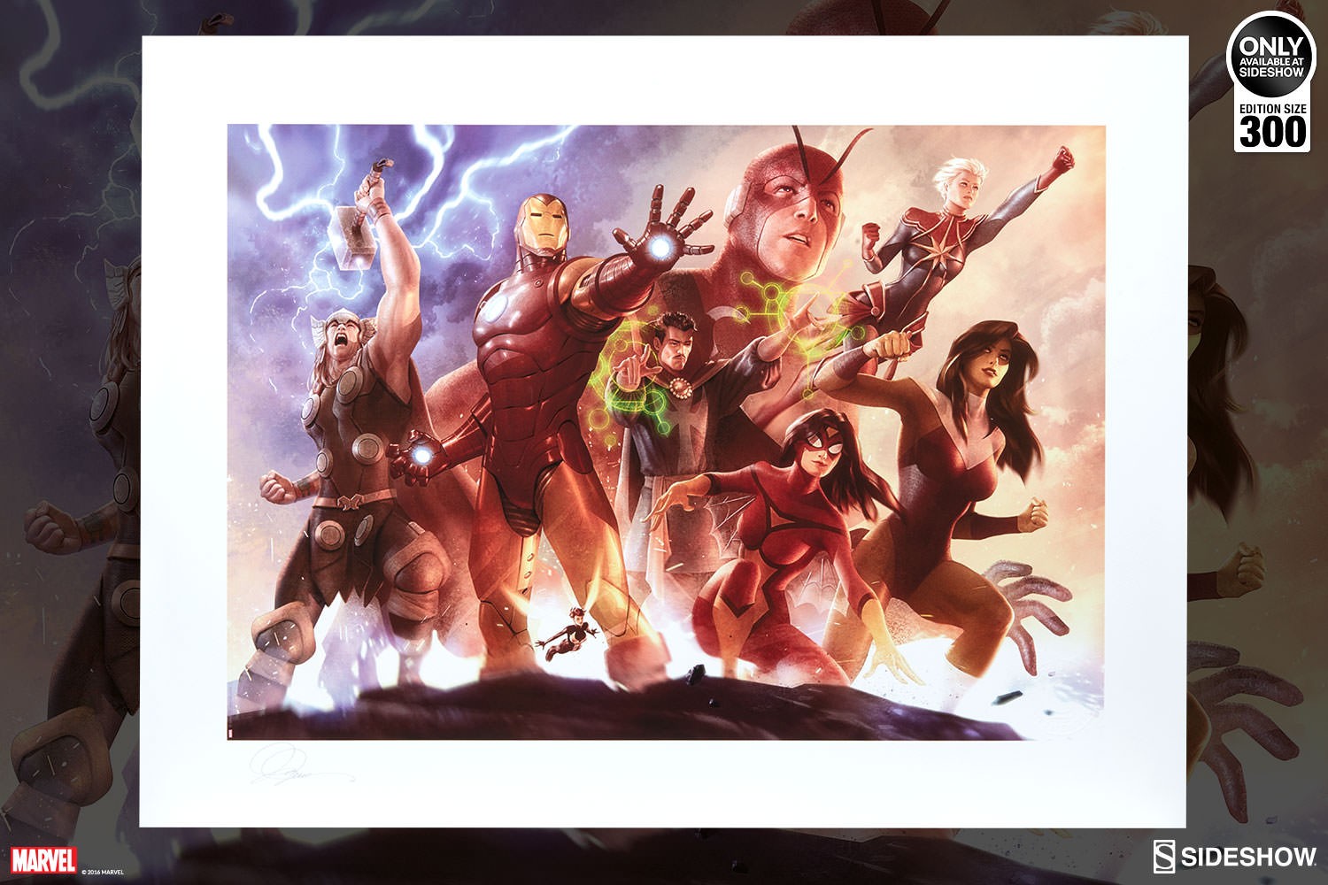 Marvel Avengers Team Iron Man Art Print  Exclusive Edition View 8