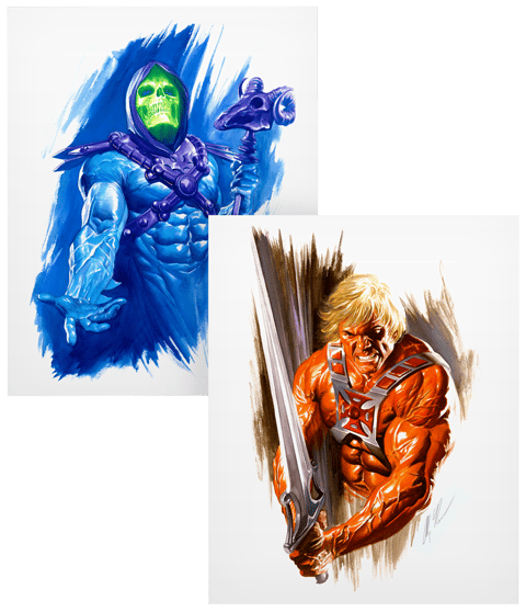 Masters of the Universe He-Man and Skeletor Art Print  Exclusive Edition View 11