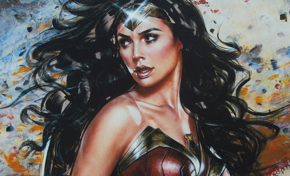 【絶版・美品】AC/DC ILLUSTRATED HISTORY 写真集 DC Comics Wonder Woman Amazon Warrior Art Print by Ozone Pro