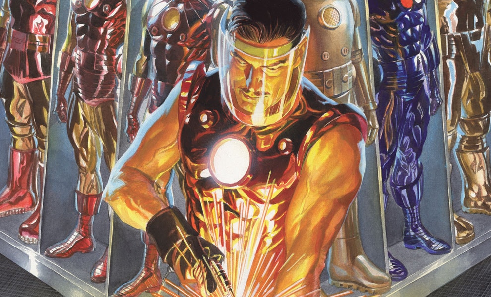 Marvel Iron Man The Golden Avenger Art Print by Alex Ross Ar