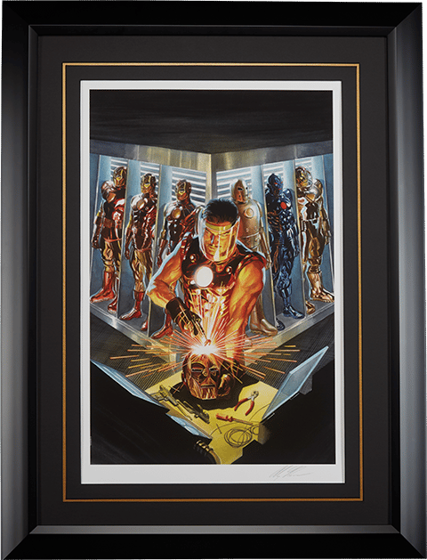 Marvel Iron Man The Golden Avenger Art Print by Alex Ross Ar