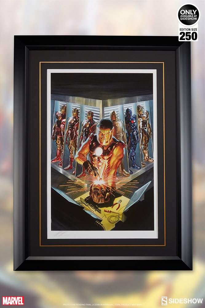 Marvel Iron Man The Golden Avenger Art Print by Alex Ross Ar