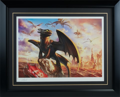 How to Train Your Dragon Toothless and the Dragons of Berk Art Print  Exclusive Edition View 11