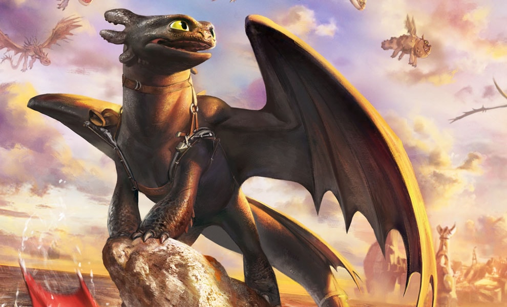 How to Train Your Dragon Toothless and the Dragons of Berk Art Print  Exclusive Edition View 1