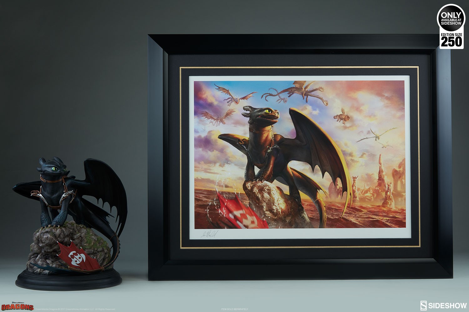 How to Train Your Dragon Toothless and the Dragons of Berk Art Print  Exclusive Edition View 4