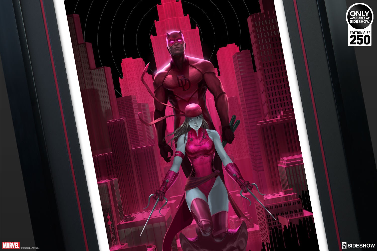 Marvel Daredevil and Elektra Art Print by Sideshow Collectibles ...