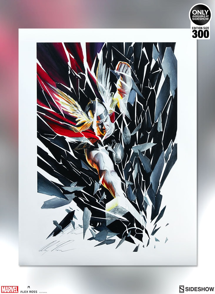 Marvel Thor Shattered Art Print  Exclusive Edition View 2