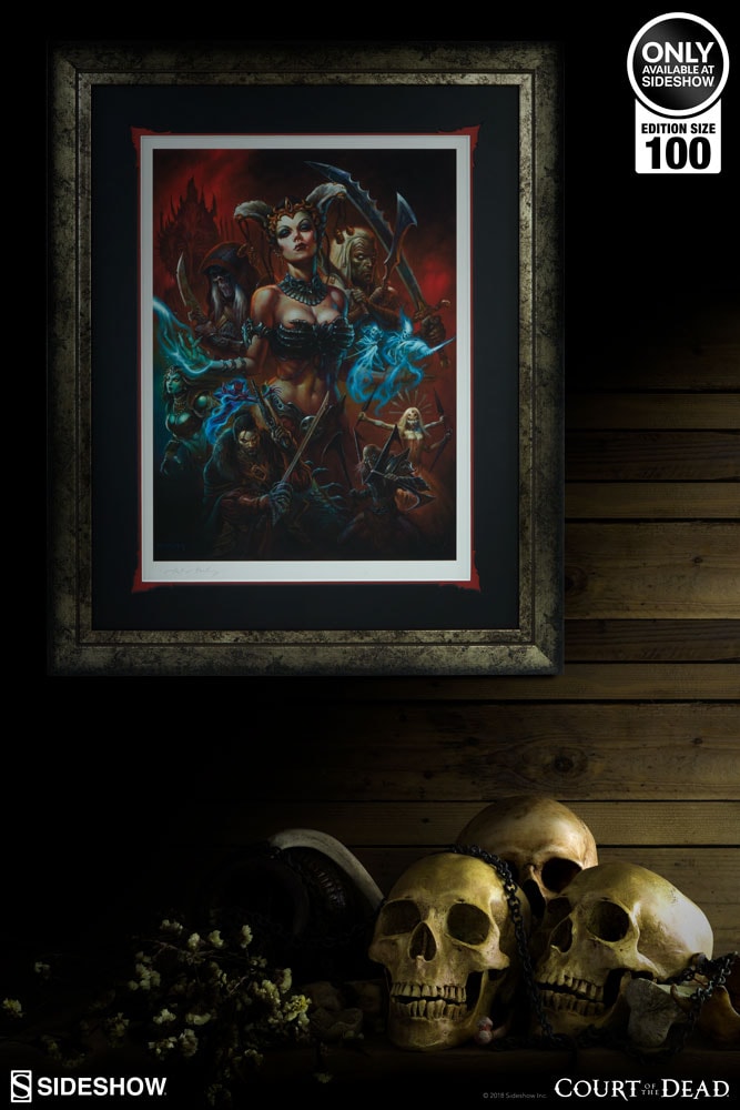 Court of the Dead The Impermanence of Flesh Art Print by Sid