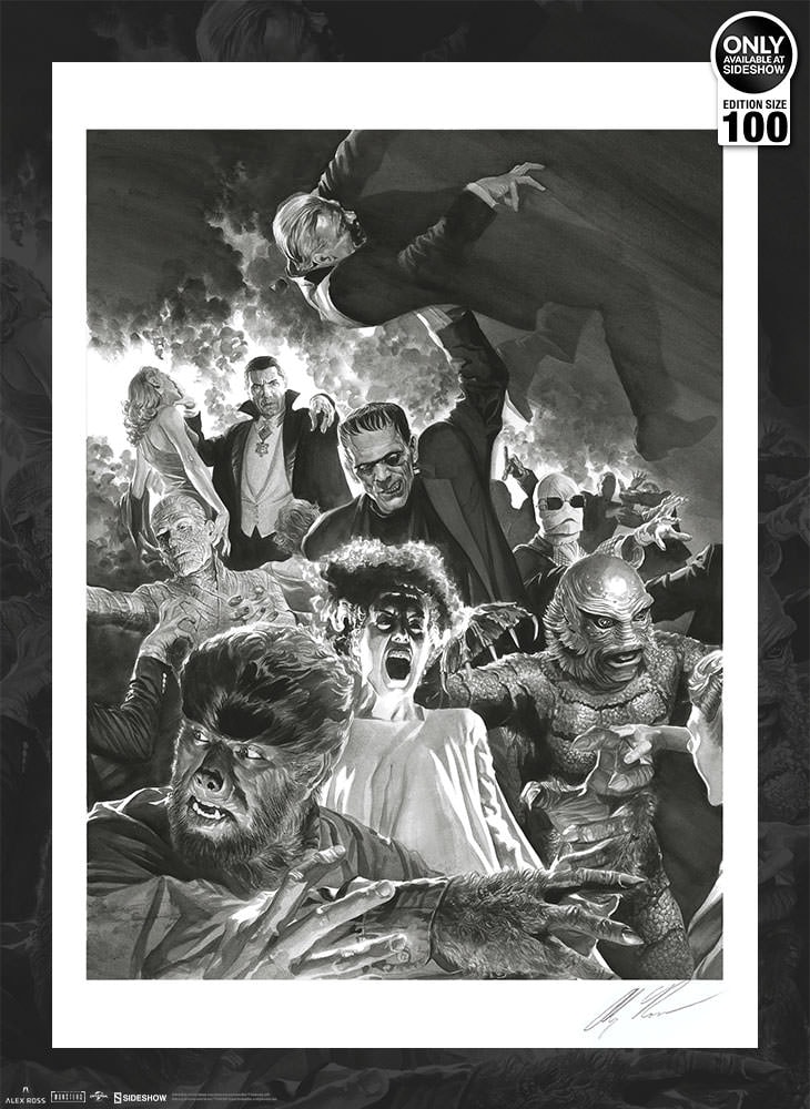 Universal Monsters Universal Monsters Art Print by Alex Ross | Sideshow  Collectibles